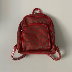 “Coach” style backpack